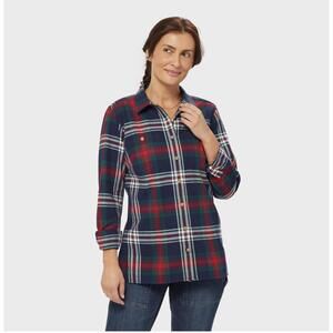 Duluth Trading Co. Women’s Free Swingin’ Flannel Shirt‎ | Size M | NWT